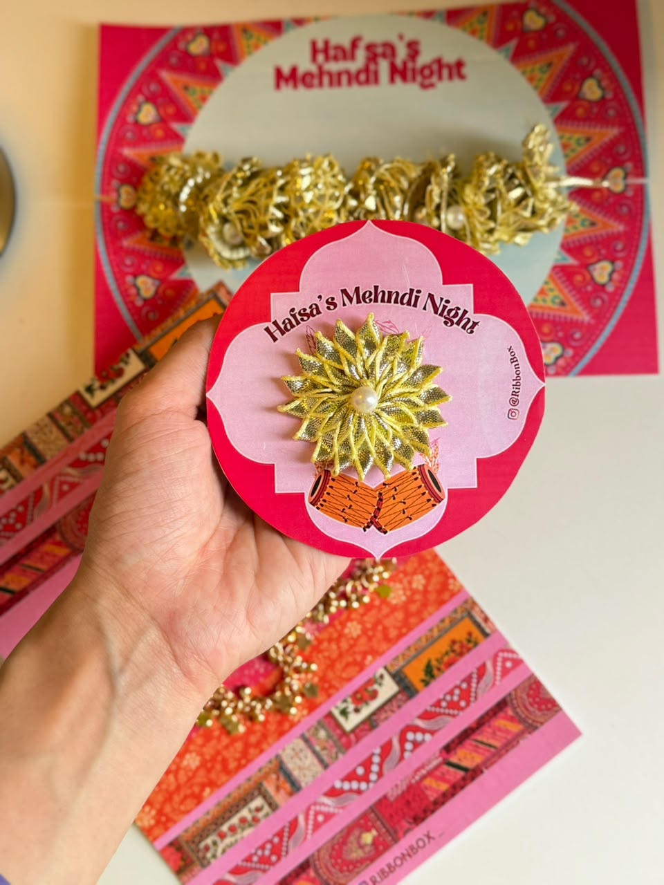 Gotta Ring Favours | Mehndi Mayoun & Haldi Favours | Adjustable Rings view 1