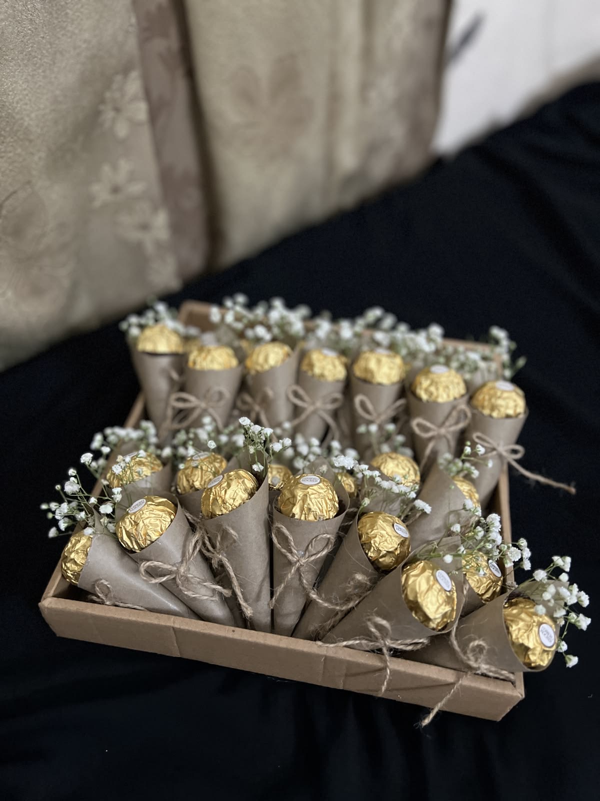 Chocolate Cone Favour | Delicate Chocolate Favours for Events view 2