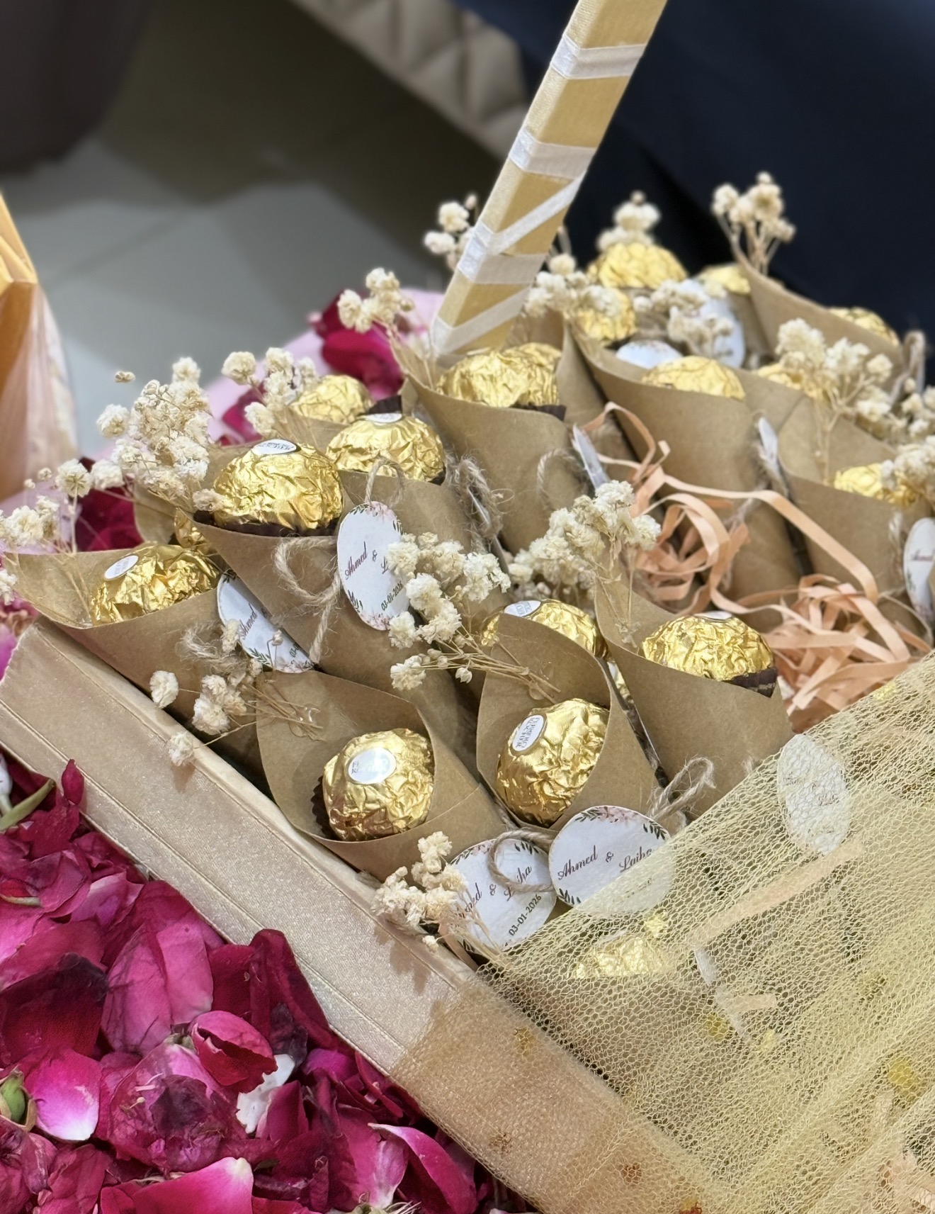 Chocolate Cone Favour | Delicate Chocolate Favours for Events view 1