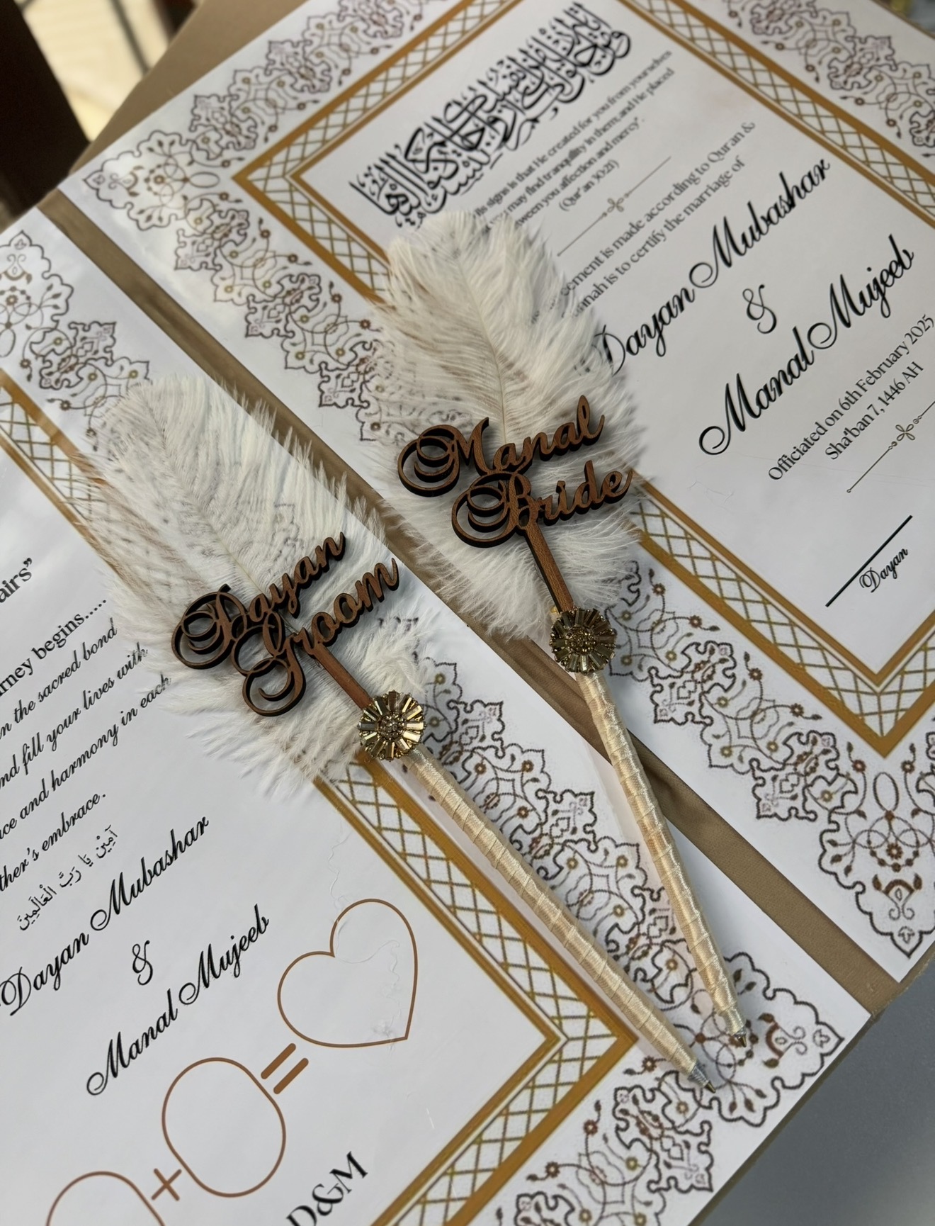 Custom Wooden Nikkah Pen view 4