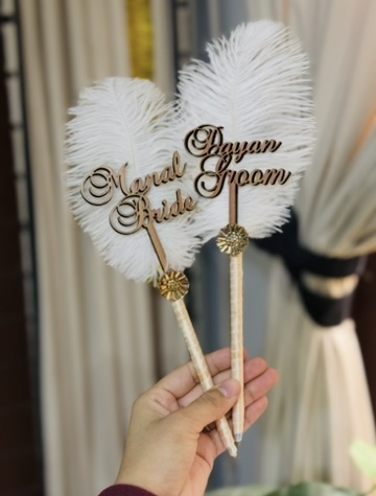 Custom Wooden Nikkah Pen view 3