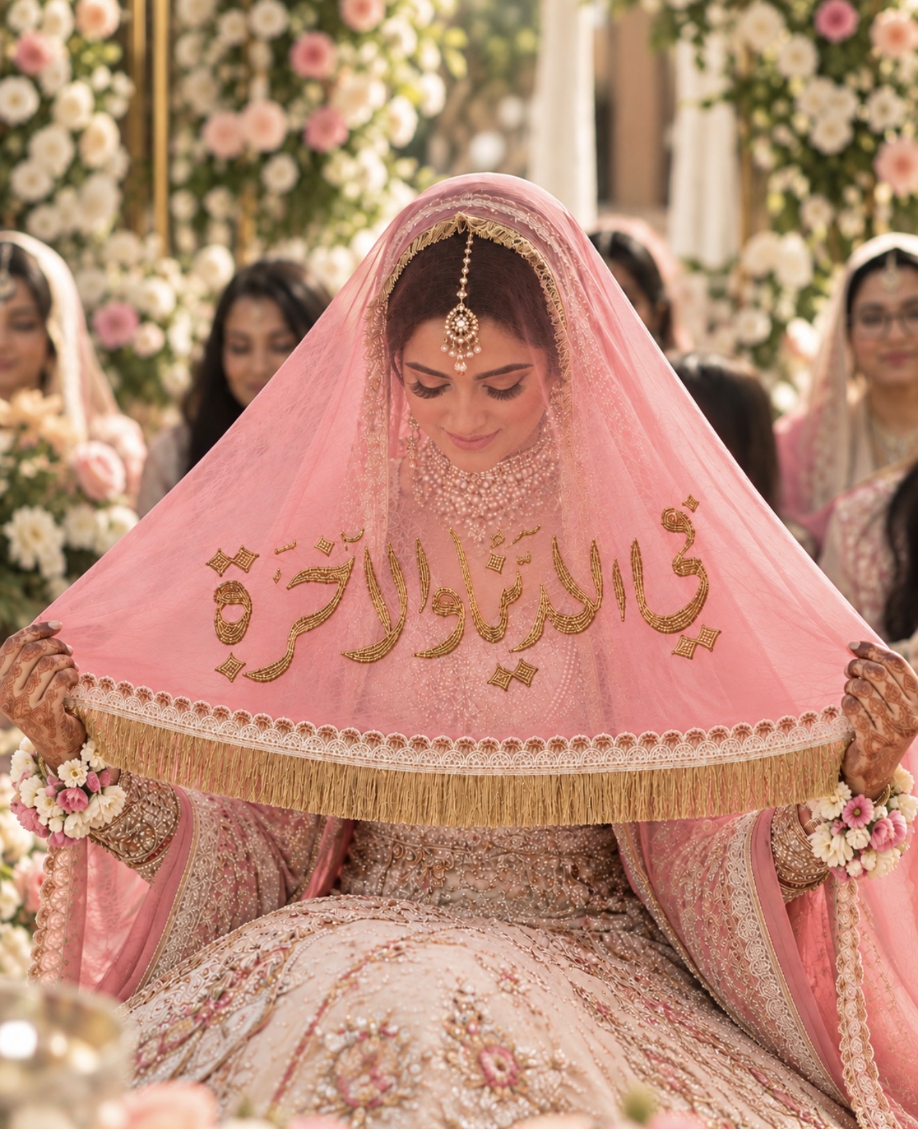 Pink Custom Dupatta | Personalised Dupatta