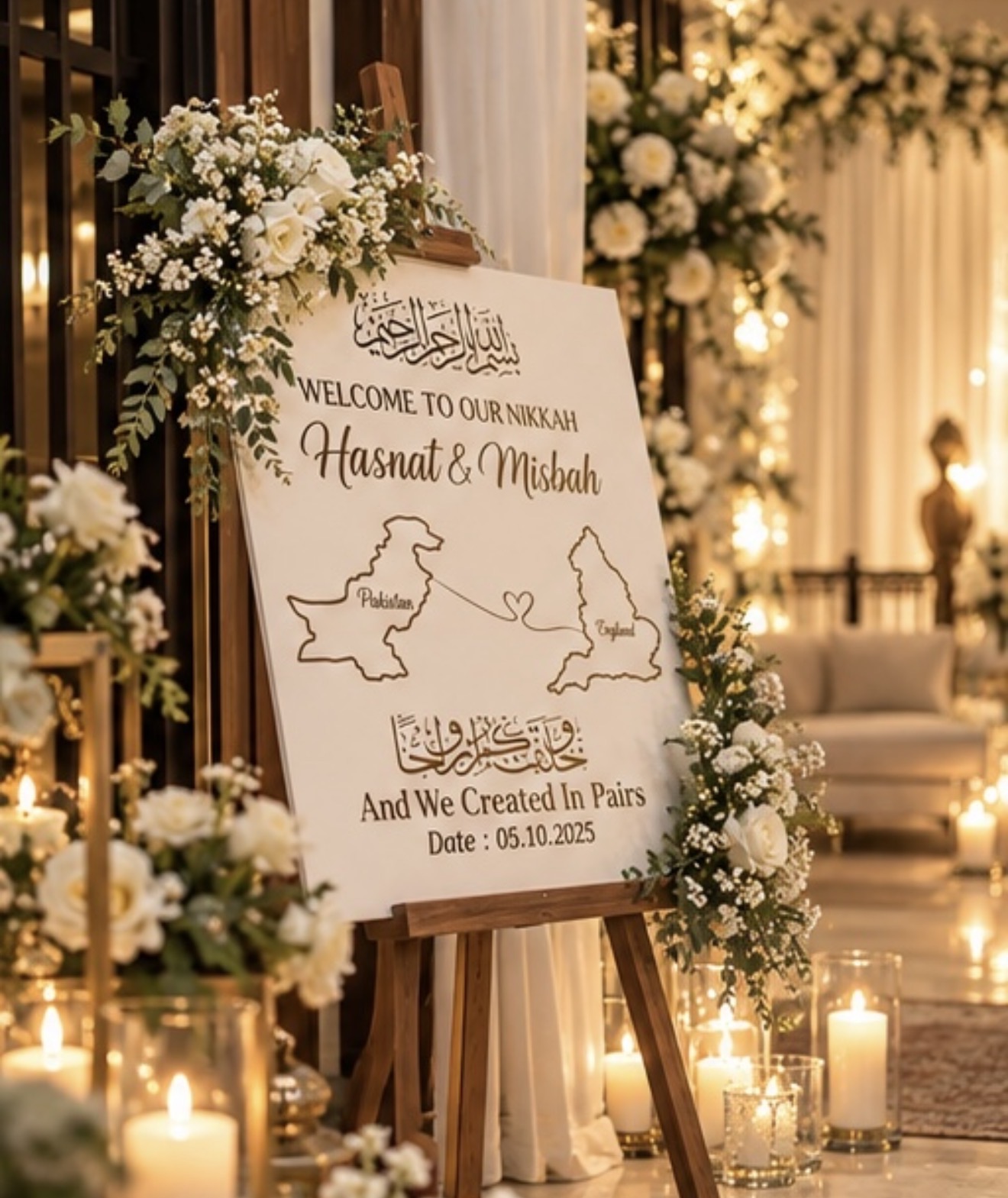 Customized Acrylic Signage | Personalized Wedding & Event Sign view 7