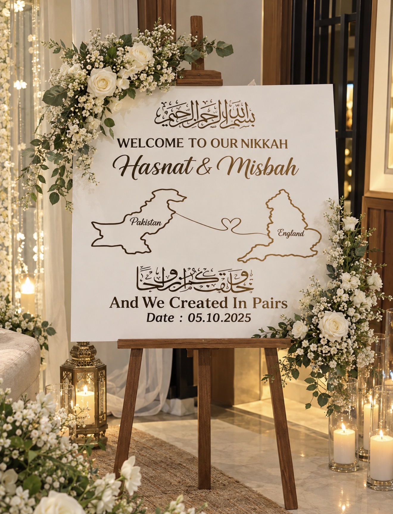 Customized Acrylic Signage | Personalized Wedding & Event Sign view 5