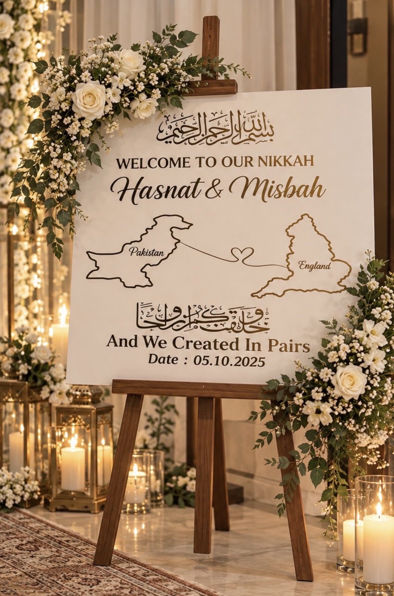 Customized Acrylic Signage | Personalized Wedding & Event Sign view 8