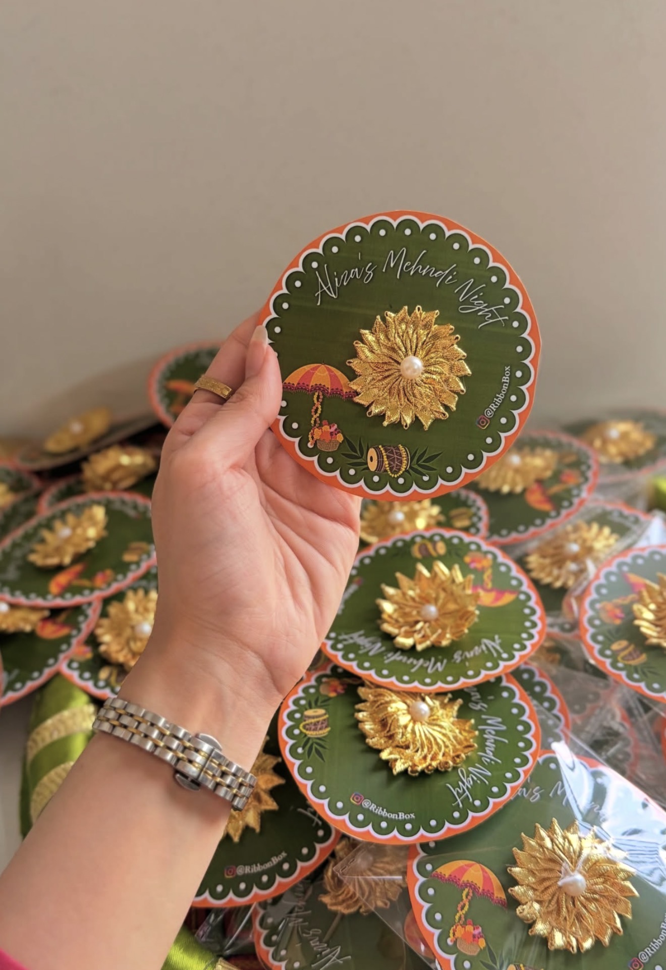 Gotta Ring Favours | Mehndi Mayoun & Haldi Favours | Adjustable Rings view 4