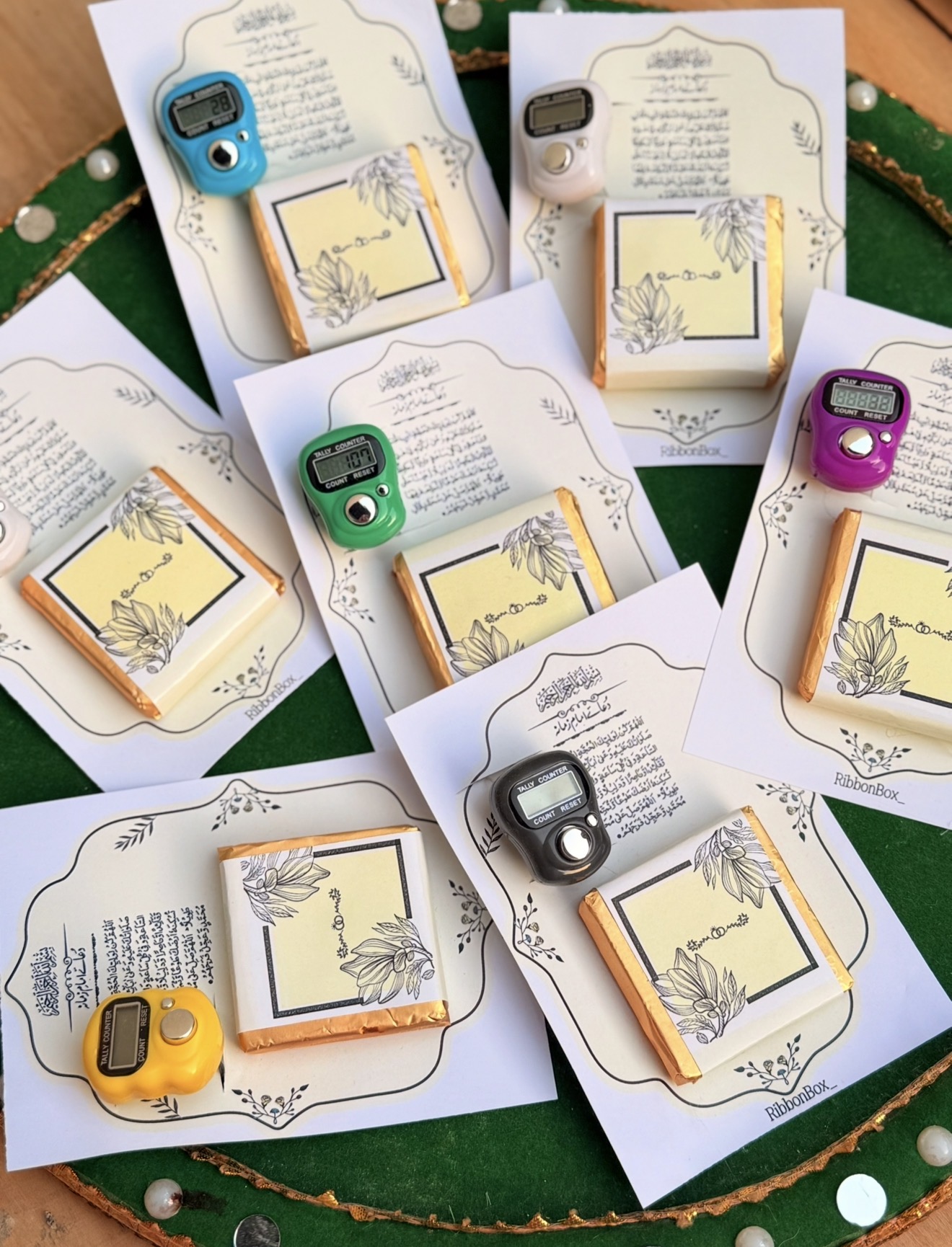 Custom Signature Chocolate with Digital Tasbeeh Counter | Islamic Wedding Favour view 7