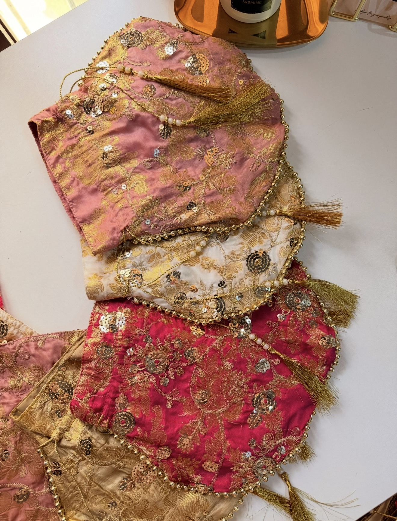 Handmade Embroidered Noor Naqsh Potli Bag | Wedding Guest Favour view 5