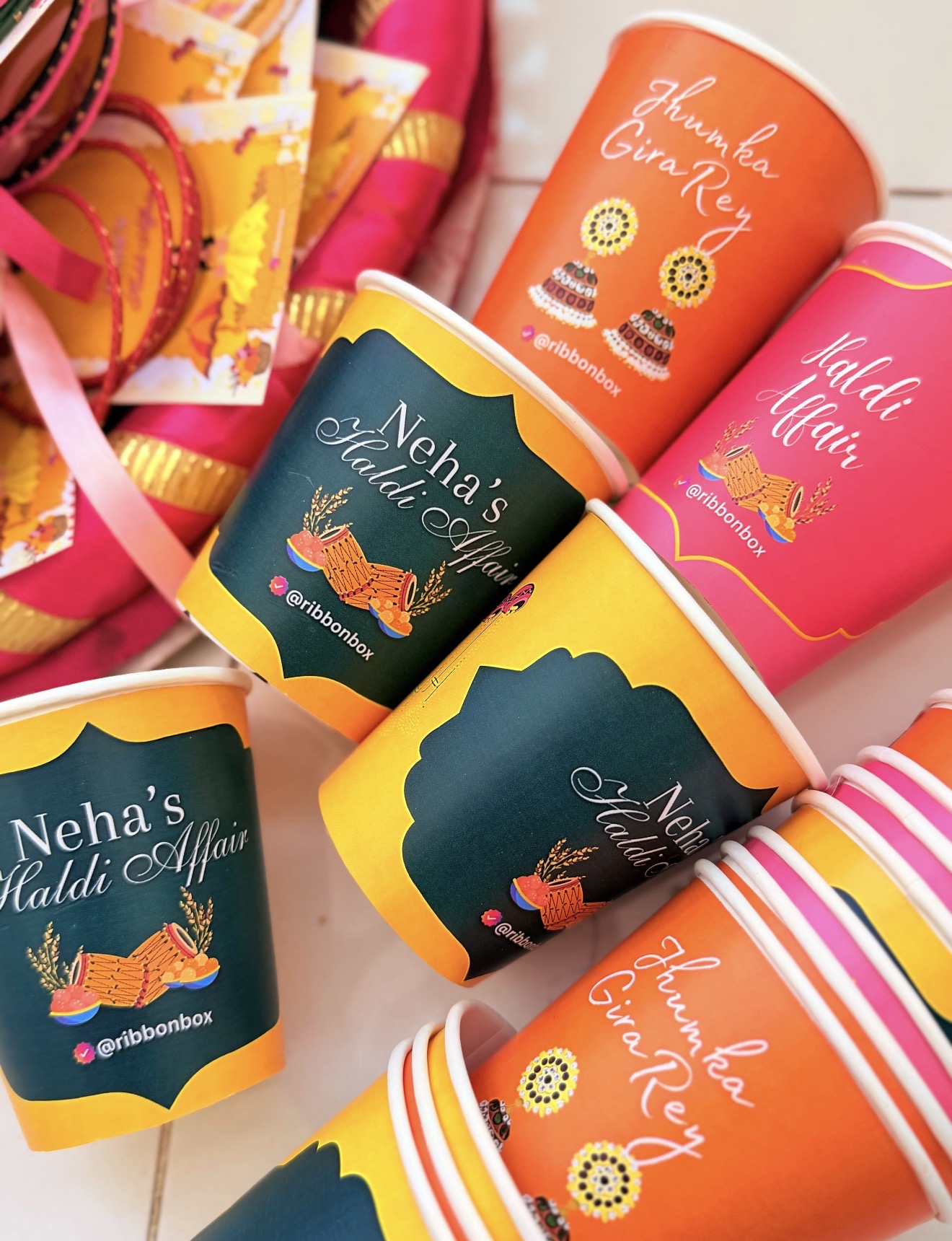 Custom Chai Cups | Personalized Wedding  Chai & Coffee Cups