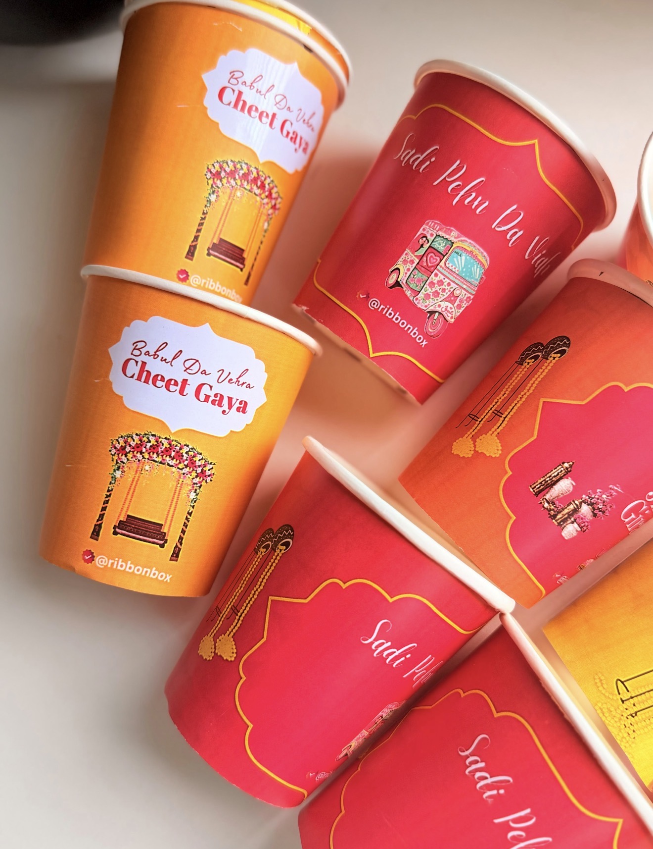 Custom Chai Cups | Personalized Wedding Coffee Cups