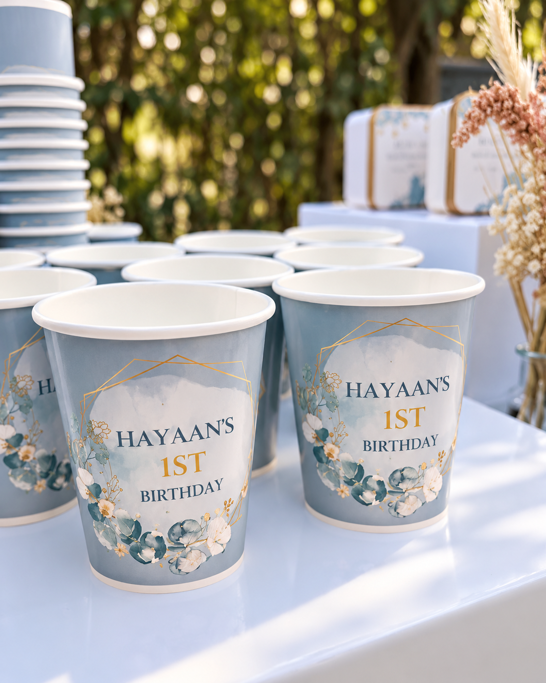 Customized Chai Cups for Birthday Event | Baby Girl & Baby Boy