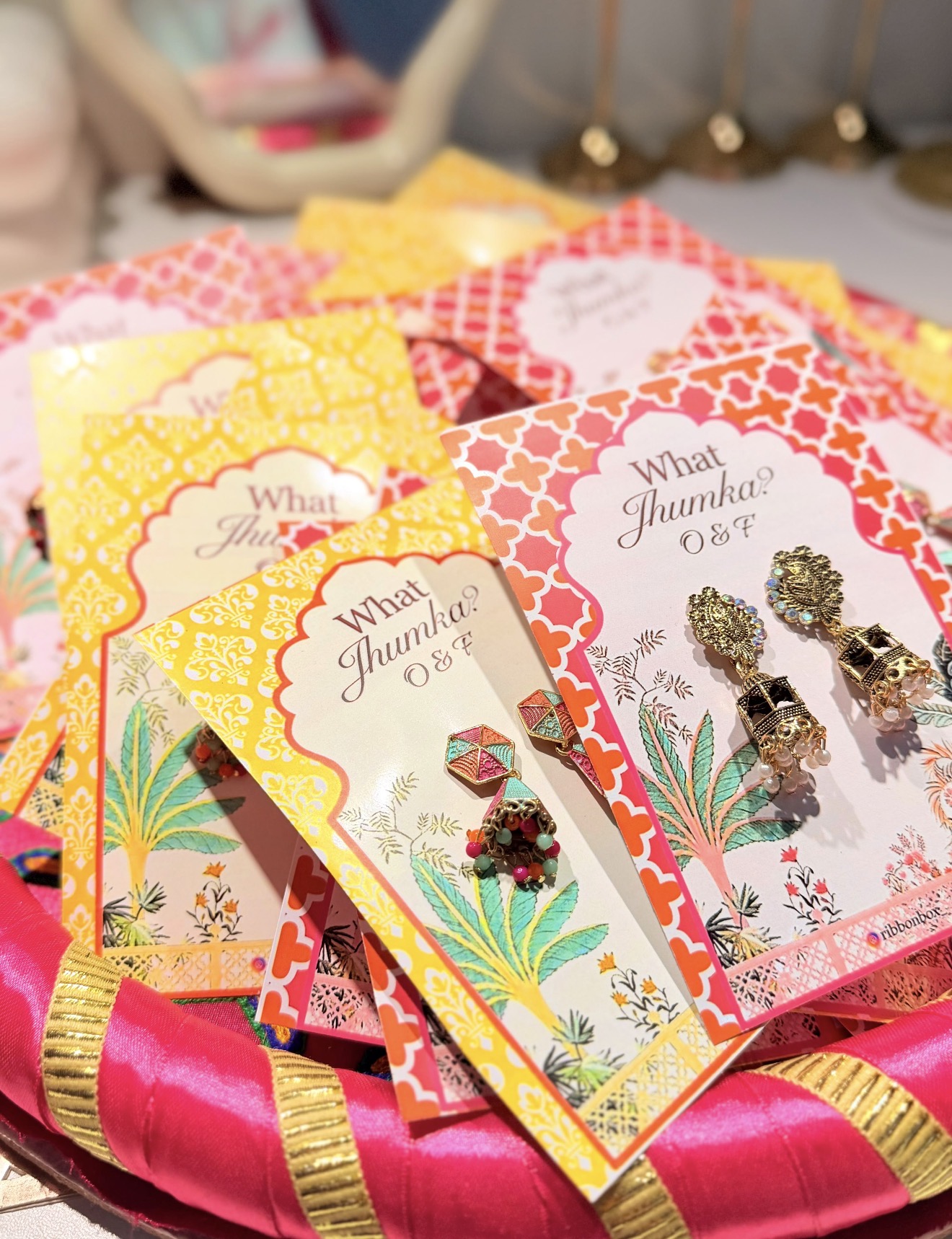 What Jhumka Favours | With Custom Card | Jhumka Wedding Favours view 2