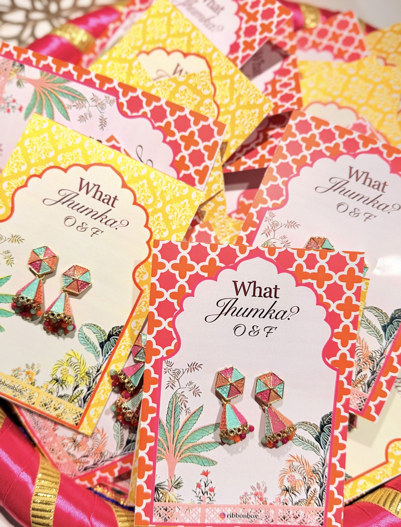 What Jhumka Favours | With Custom Card | Jhumka Wedding Favours view 4