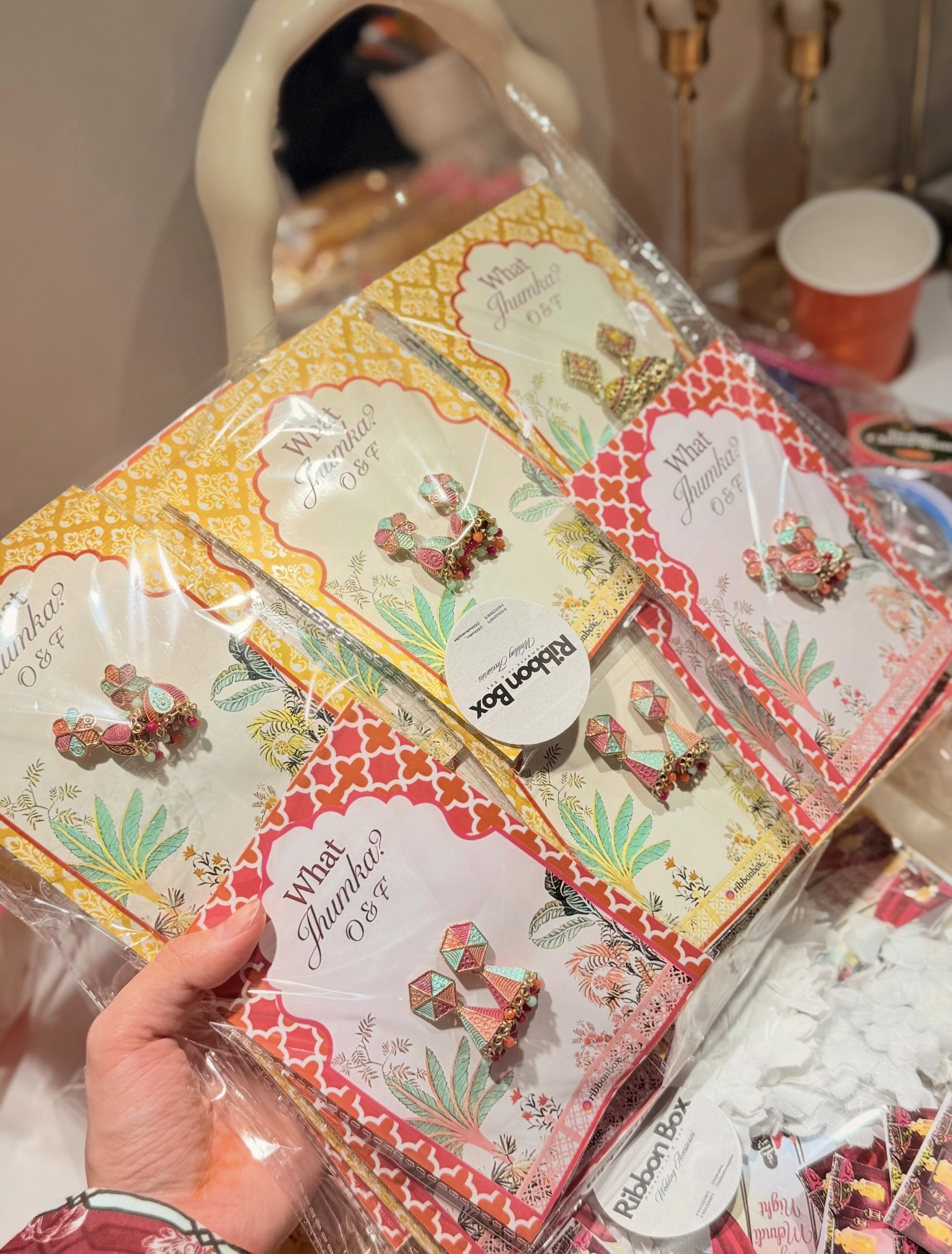 What Jhumka Favours | With Custom Card | Jhumka Wedding Favours view 5