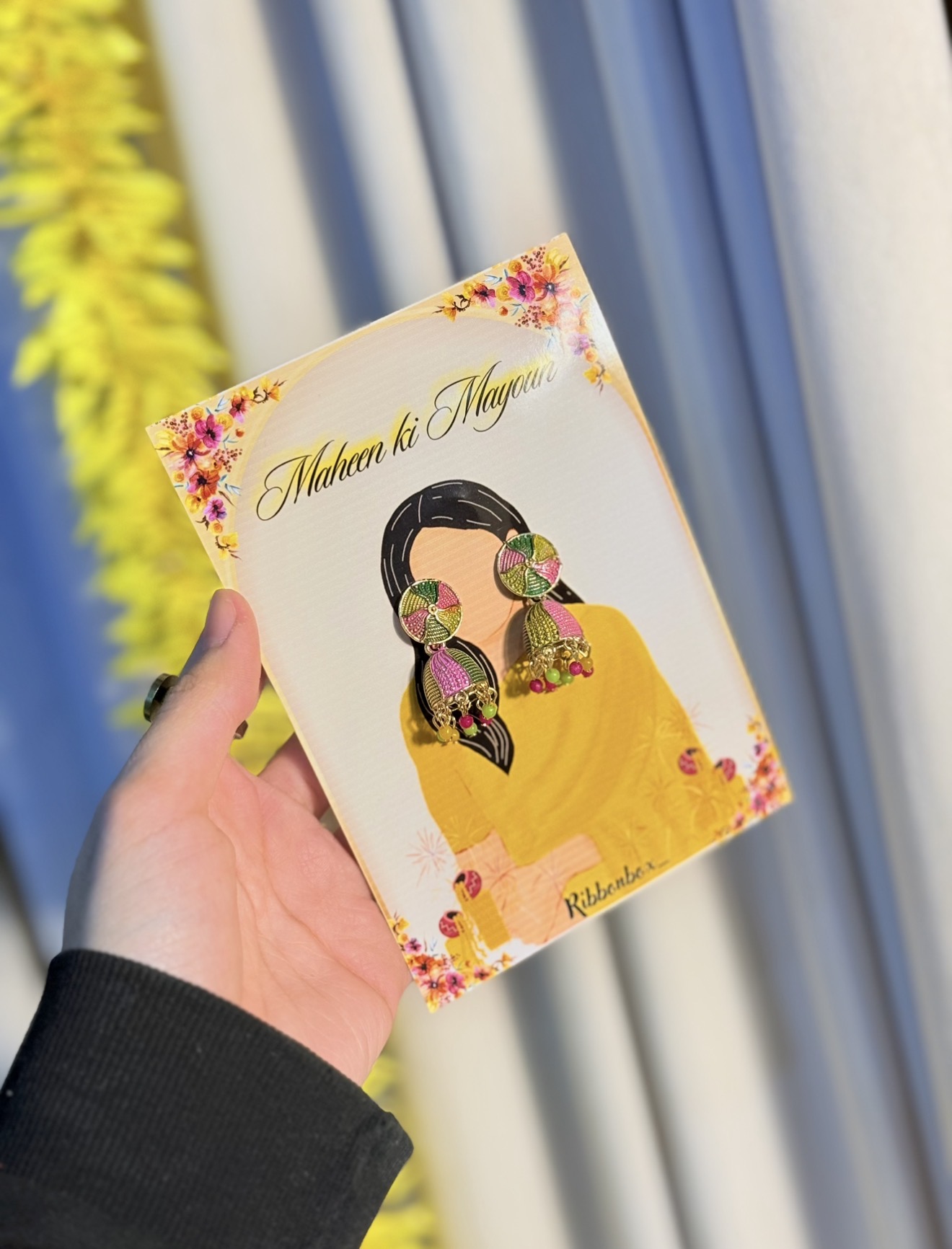 What Jhumka Favours | With Custom Card | Jhumka Wedding Favours view 1