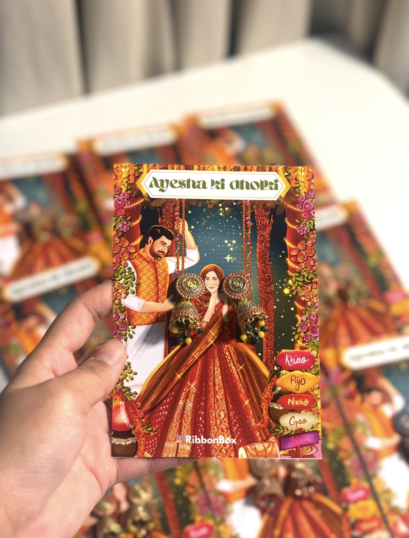 What Jhumka Favours | With Custom Card | Jhumka Wedding Favours view 1
