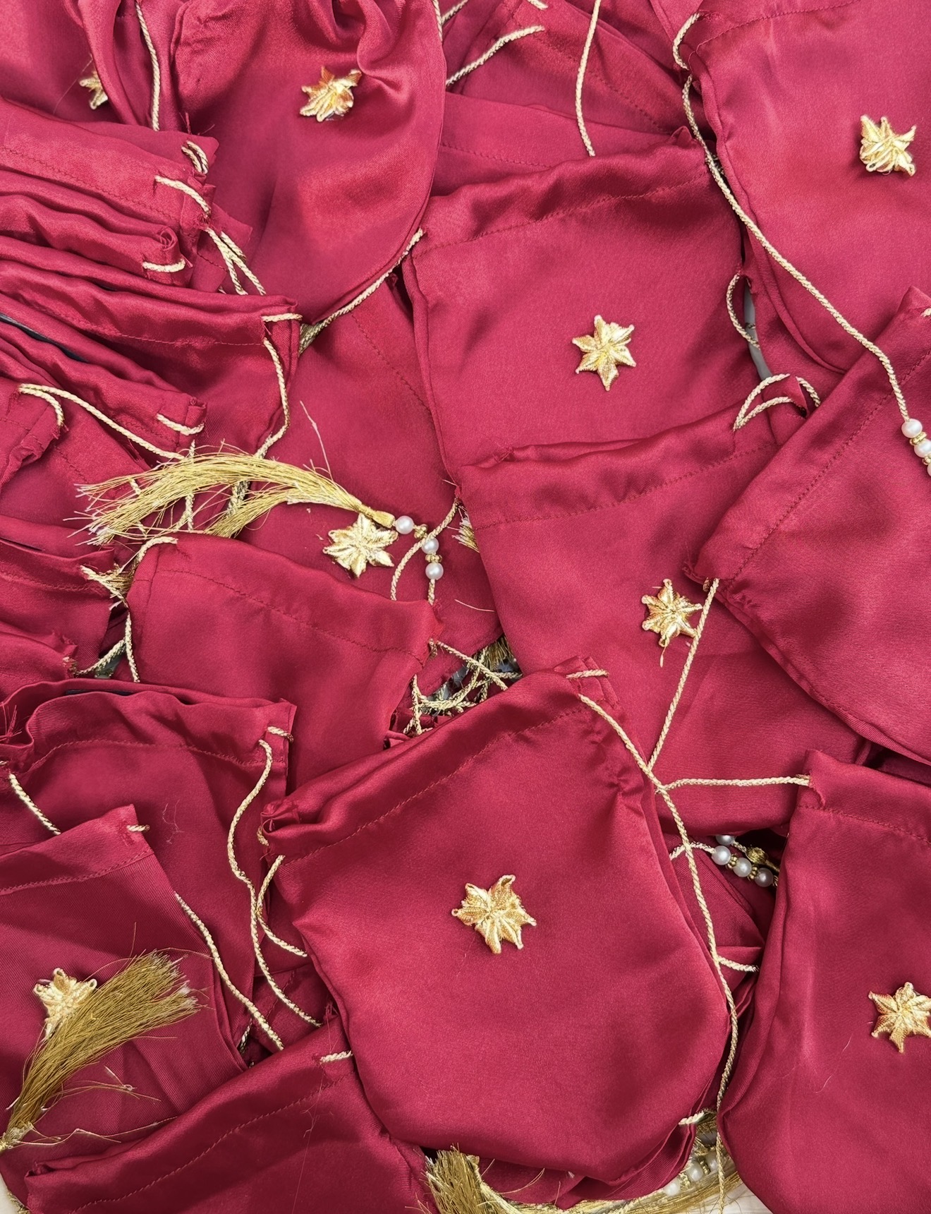 Handmade Silk Potli Pouches for Bidhs | Bidh Potlis by Ribbon Box view 6