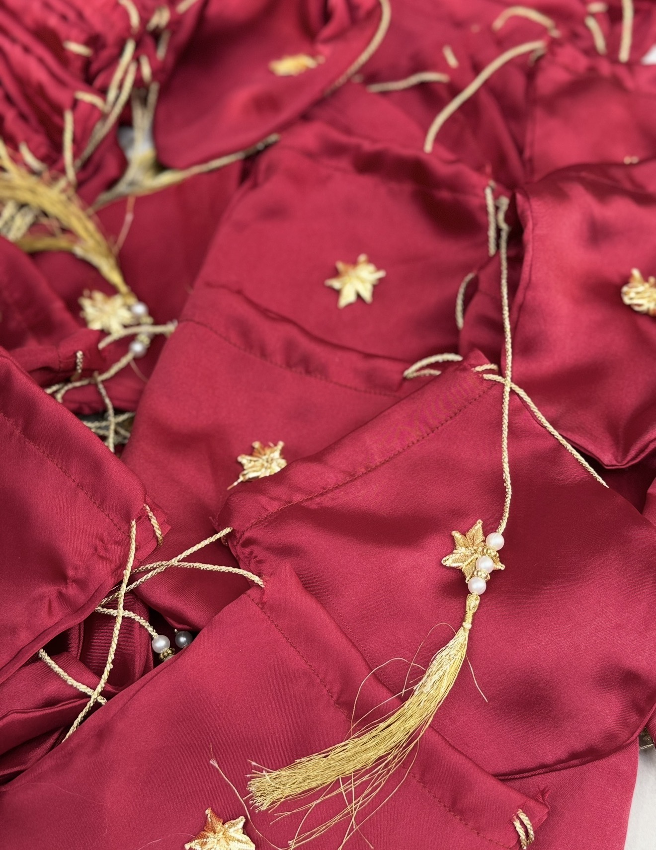 Handmade Silk Potli Pouches for Bidhs | Bidh Potlis by Ribbon Box view 5