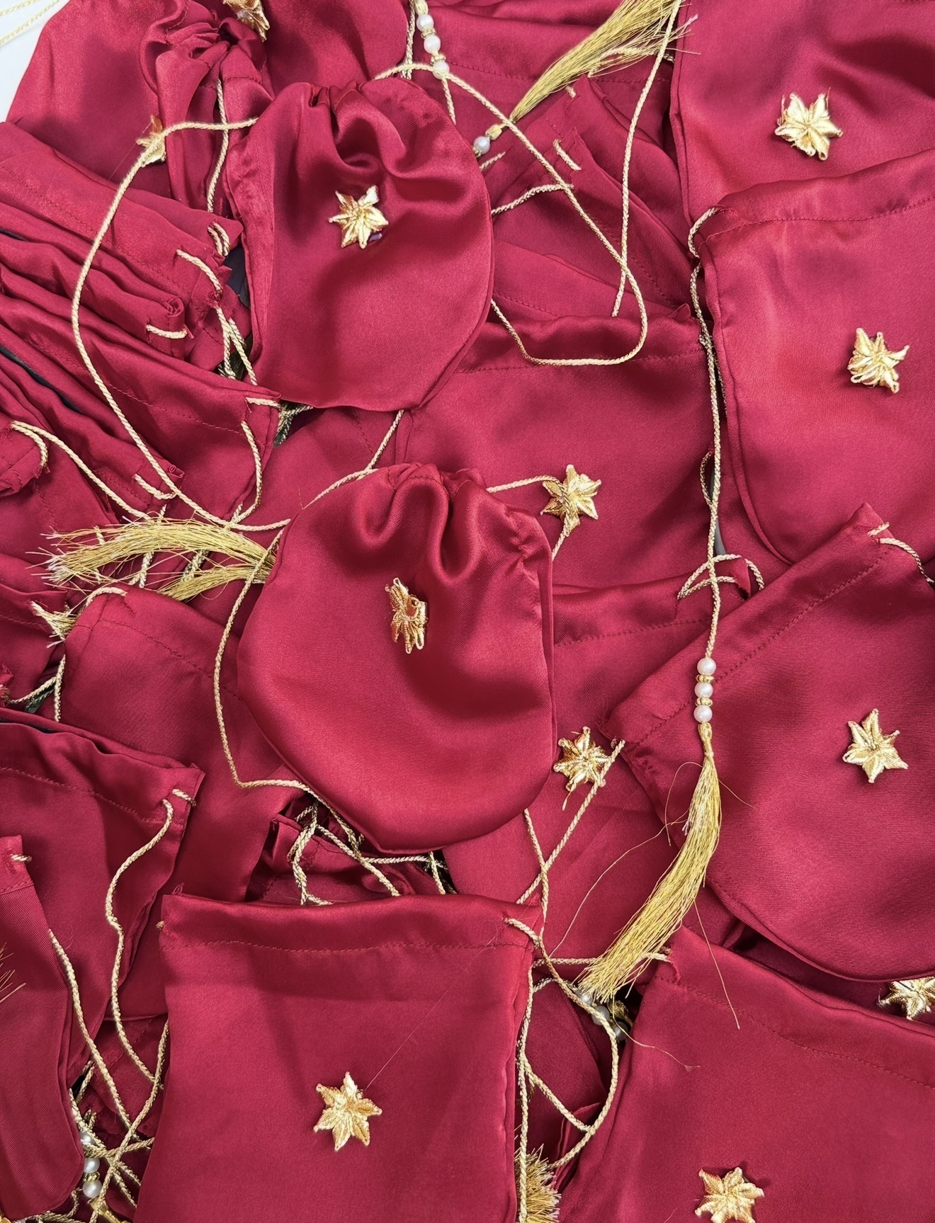 Handmade Silk Potli Pouches for Bidhs | Bidh Potlis by Ribbon Box view 7
