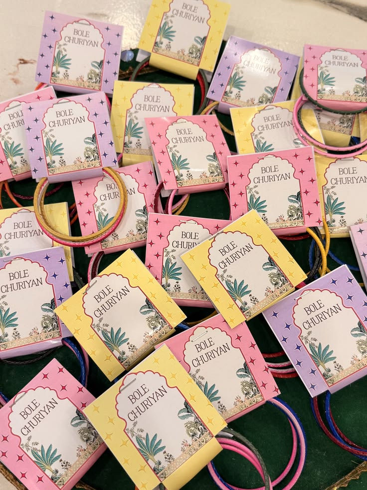 Custom Bangle Favours | Churi Favours | Chudi Return Gifts for Dholki, Mehndi & Mayoun view 1