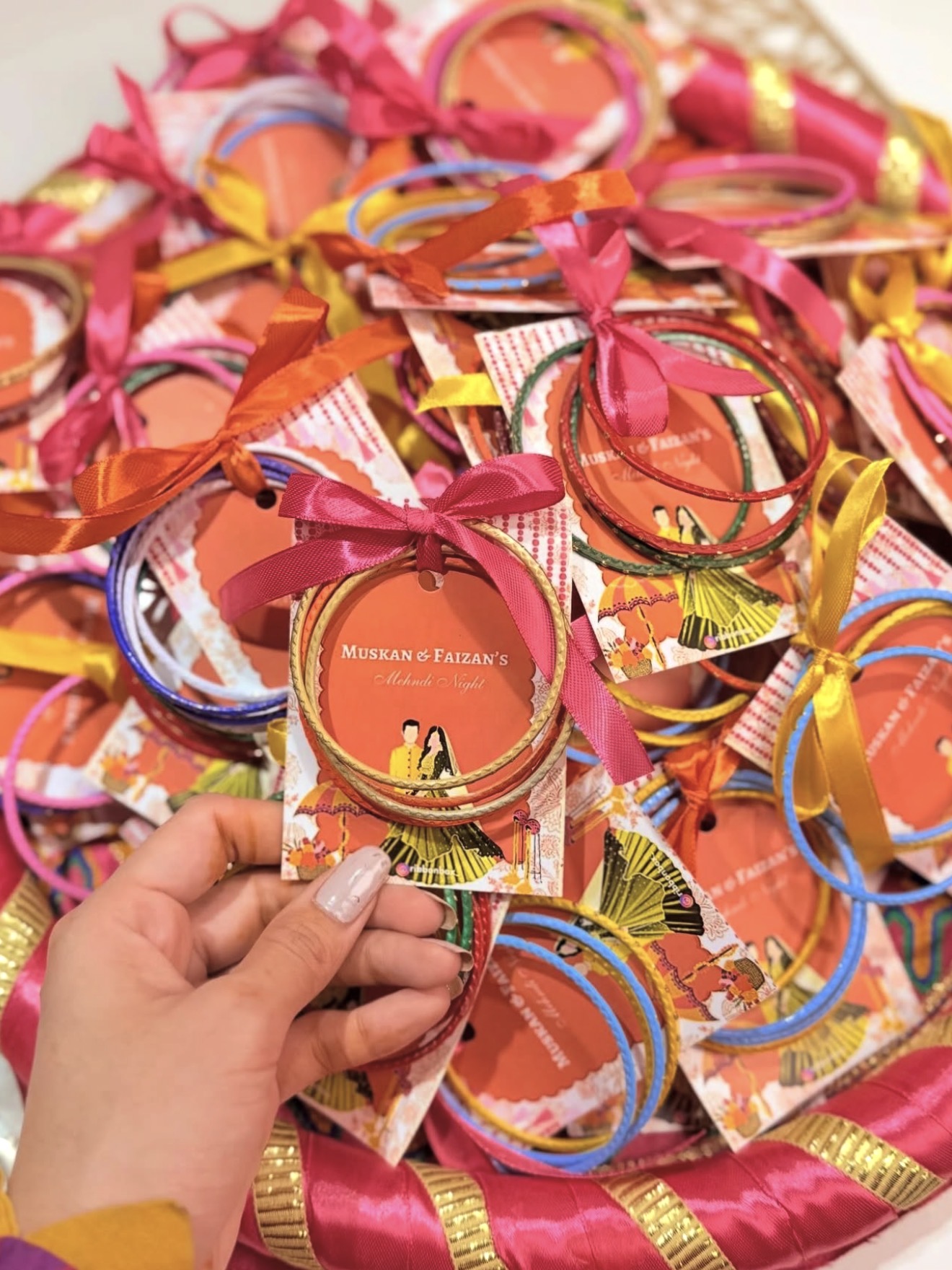 Custom Card Churi Favours | Custom Churi, Chudi & Bangle Gifts view 4