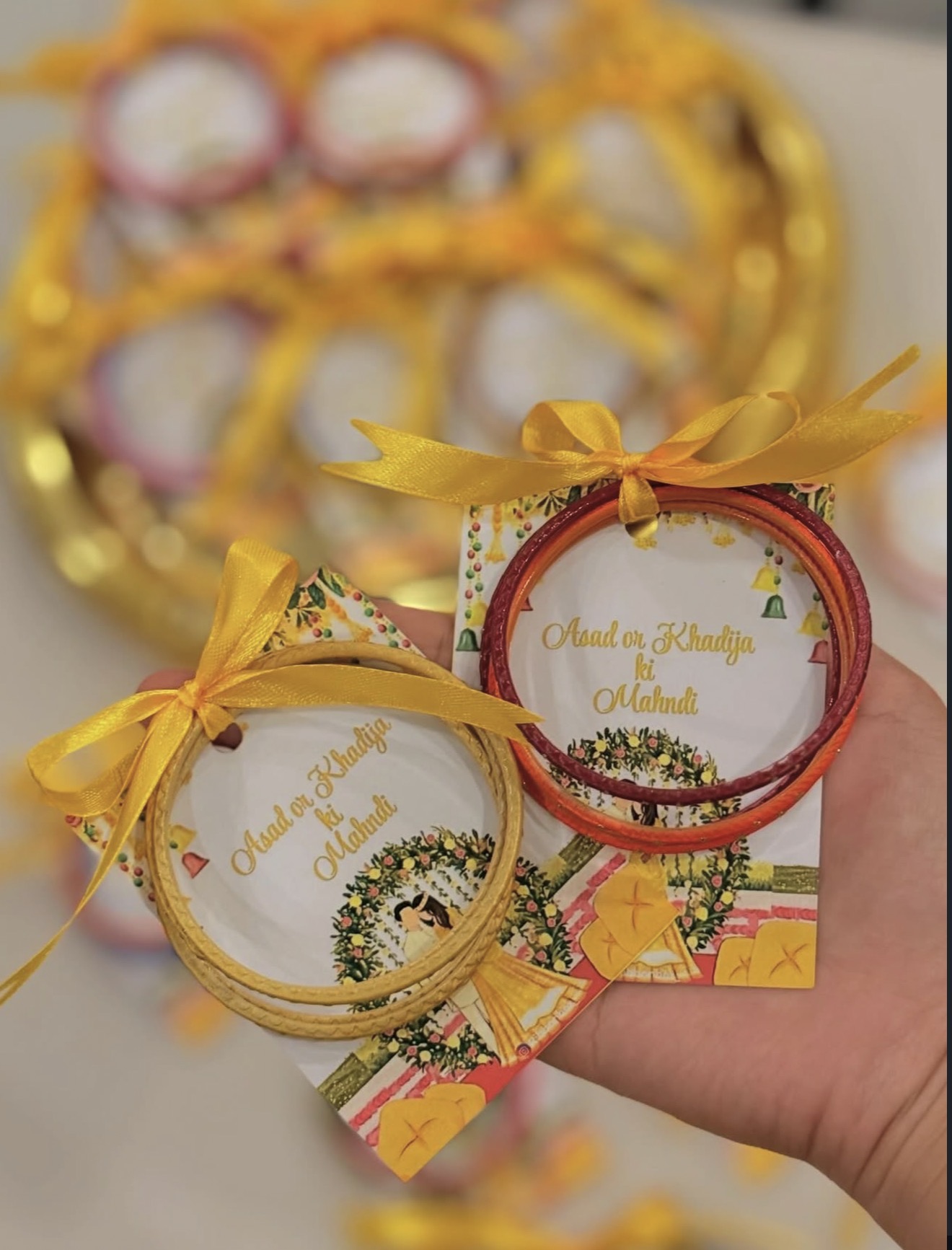 Custom Card Churi Favours | Custom Churi, Chudi & Bangle Gifts view 2