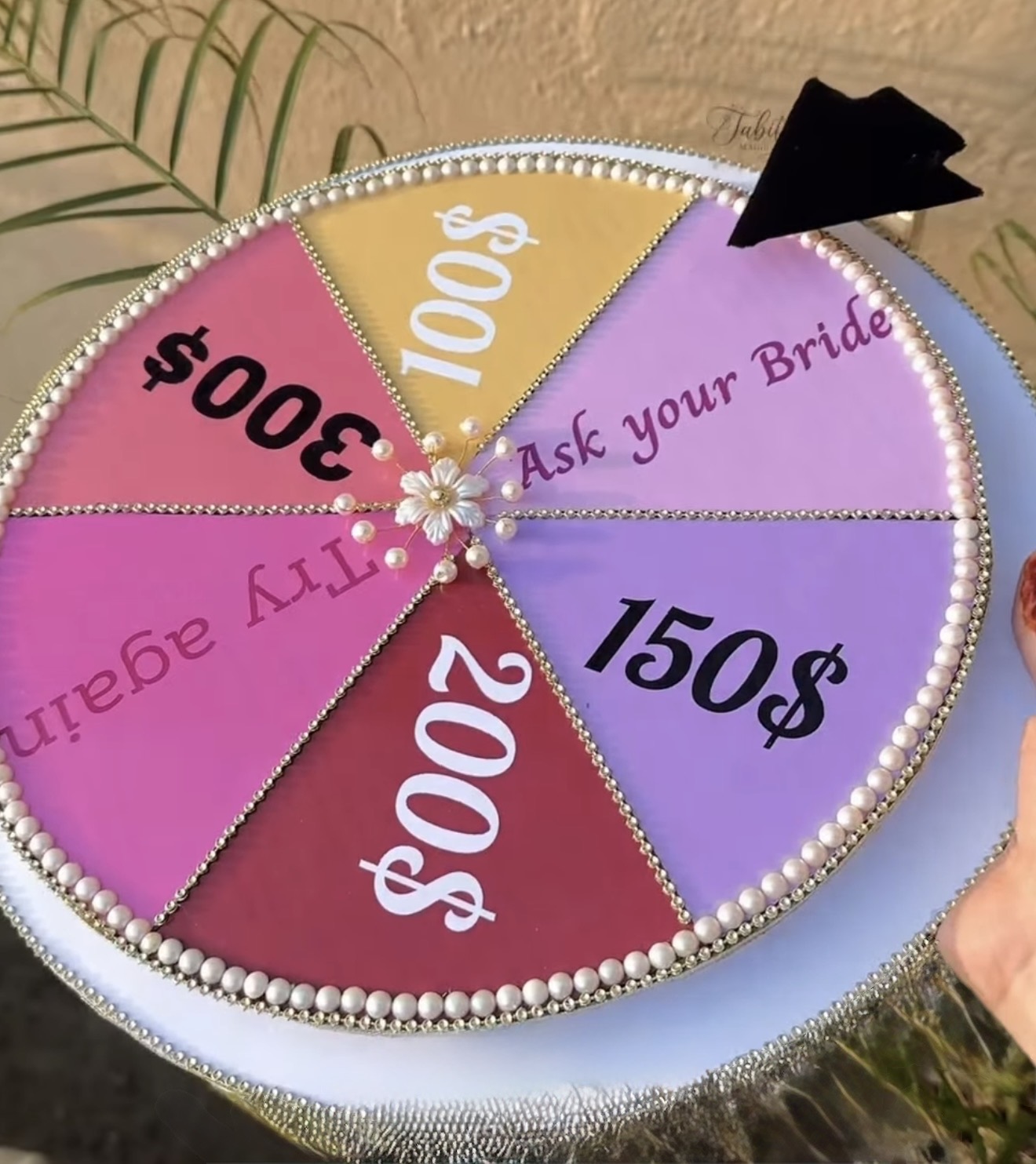Dhoodh Pilai Spin Wheel | Nikkah Ceremony Spinner Wheel view 2