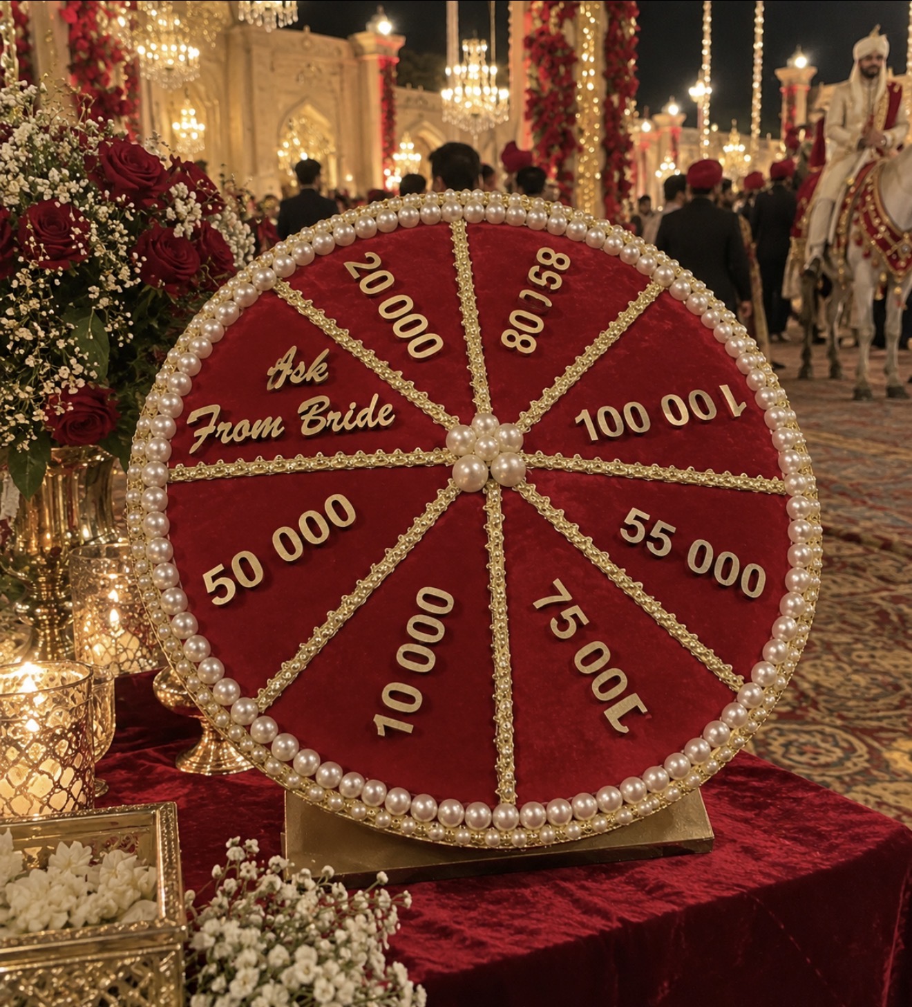Dhoodh Pilai Spin Wheel | Nikkah Ceremony Spinner Wheel
