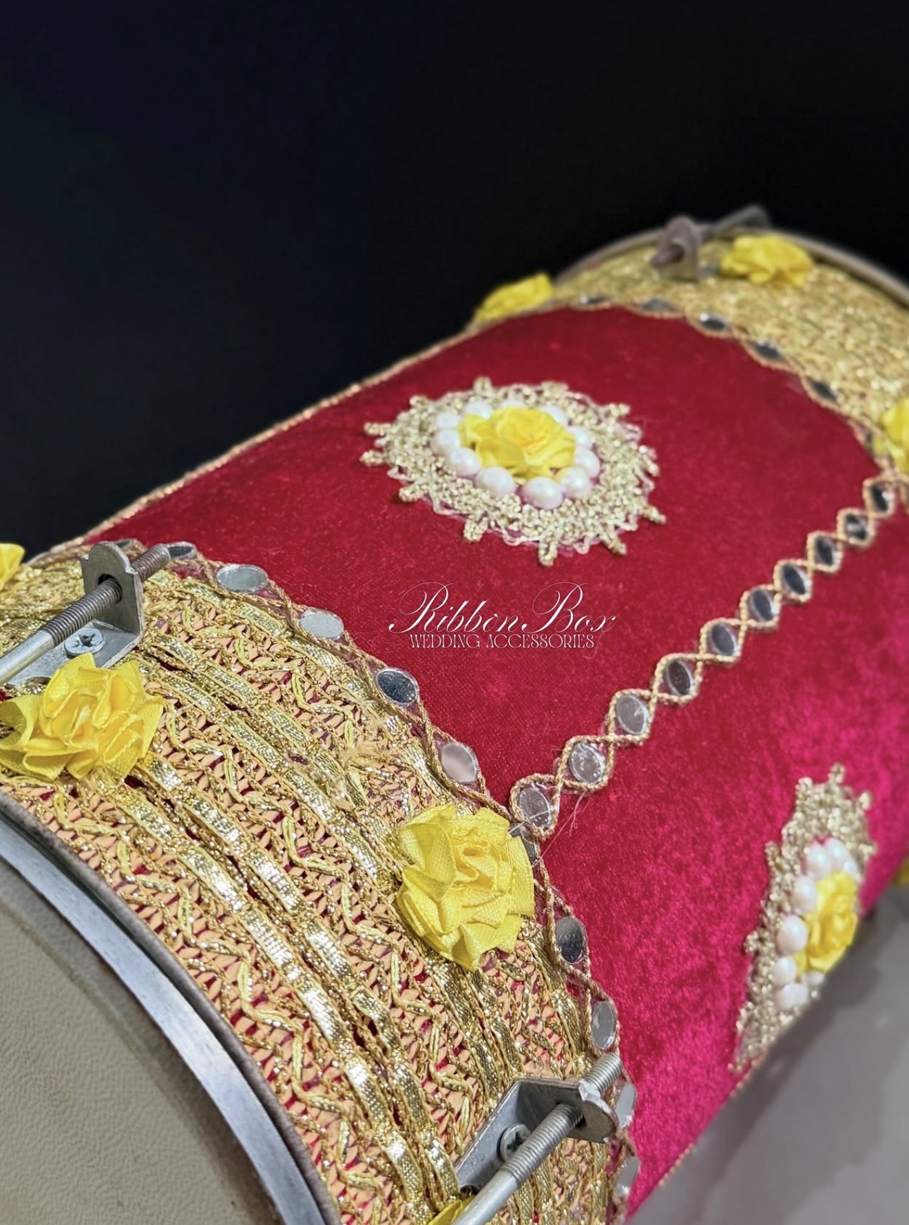 Big Functional Dholak for Songs | Embellished Dholak