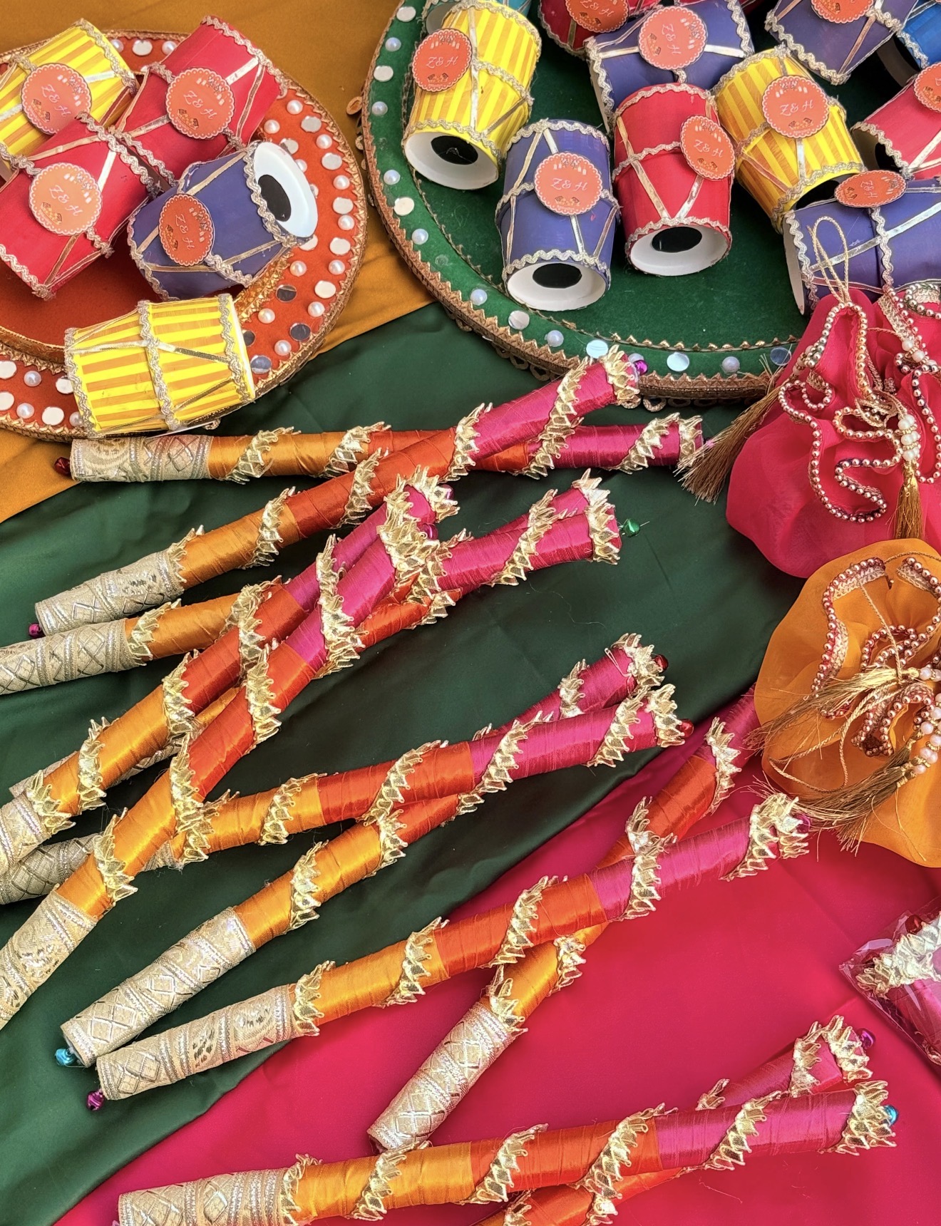New Launch Champa Dandiya | Gotta Champa Dandiyan | 12 Sticks (6 Pairs) view 3
