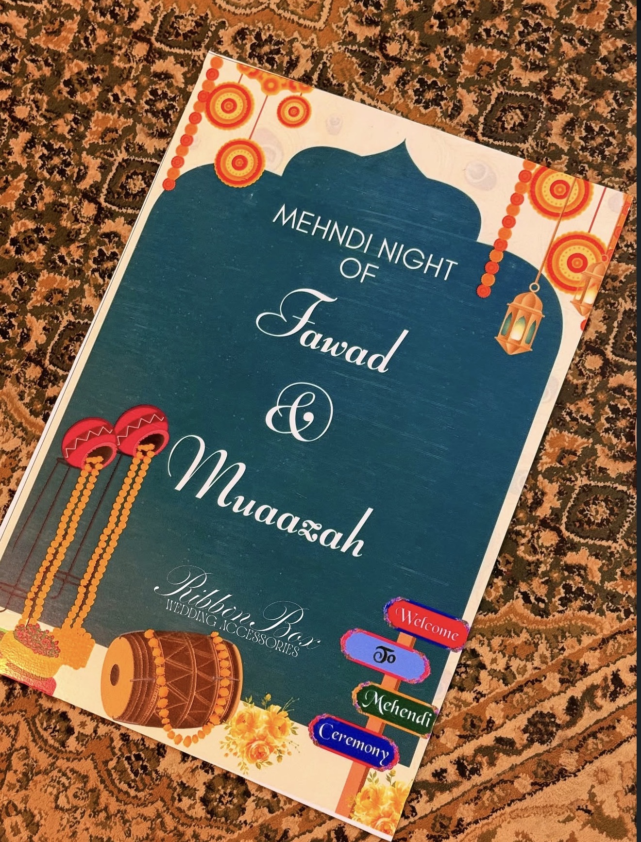 Custom Wedding Welcome Board | Entrance Signage For Event Decor view 1