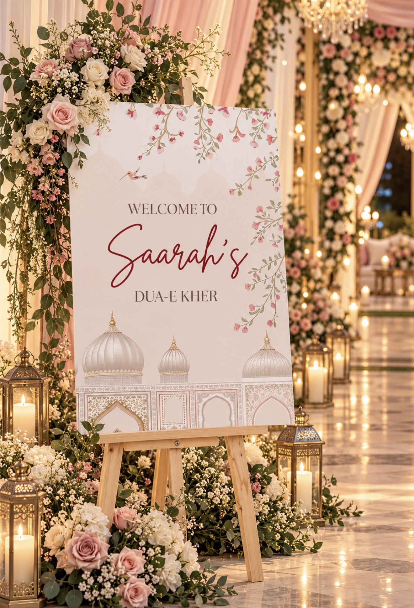 Custom Wedding Welcome Board | Entrance Signage For Event view 1