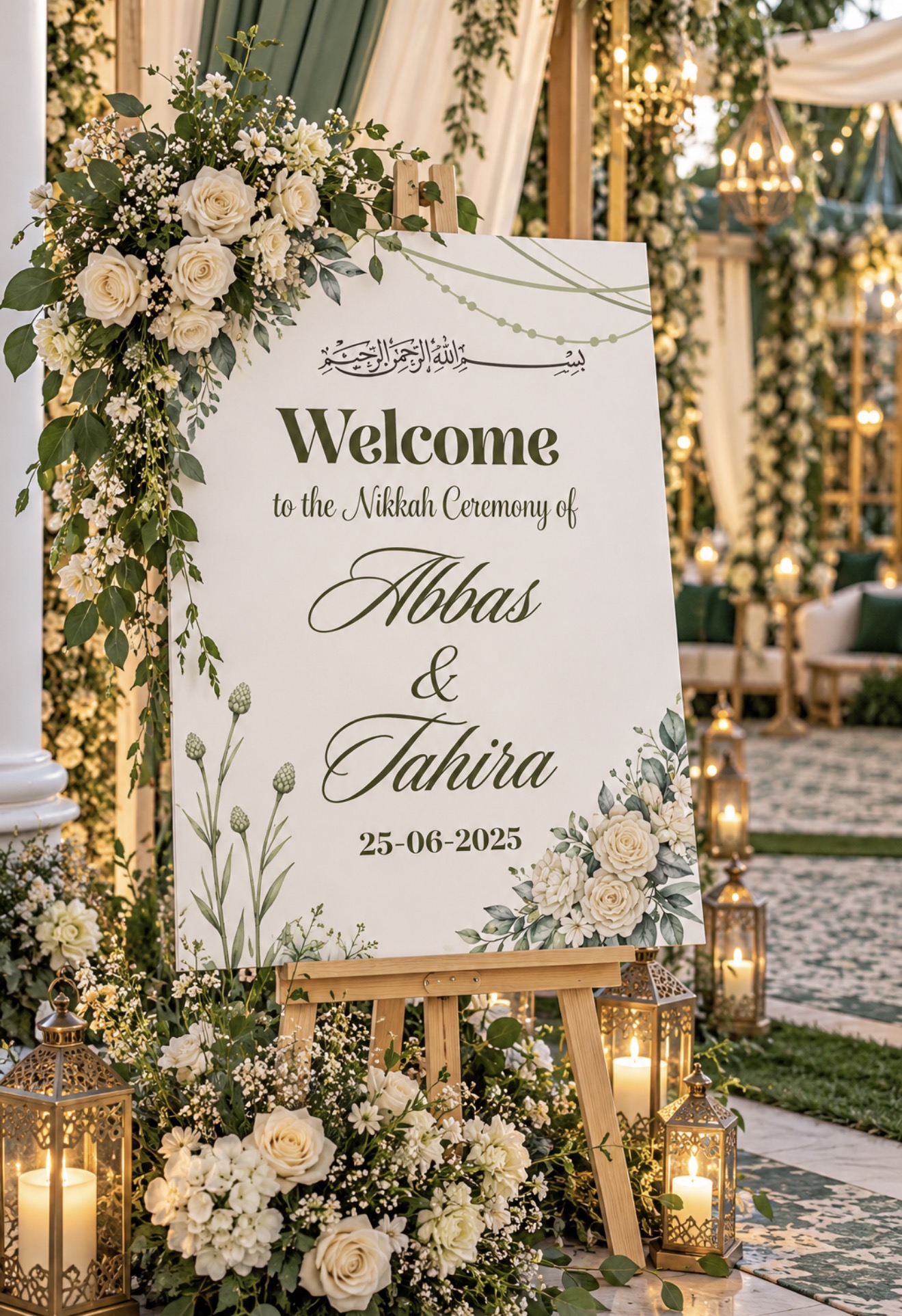 Custom Wedding Welcome Board | Entrance Signage For Event view 1