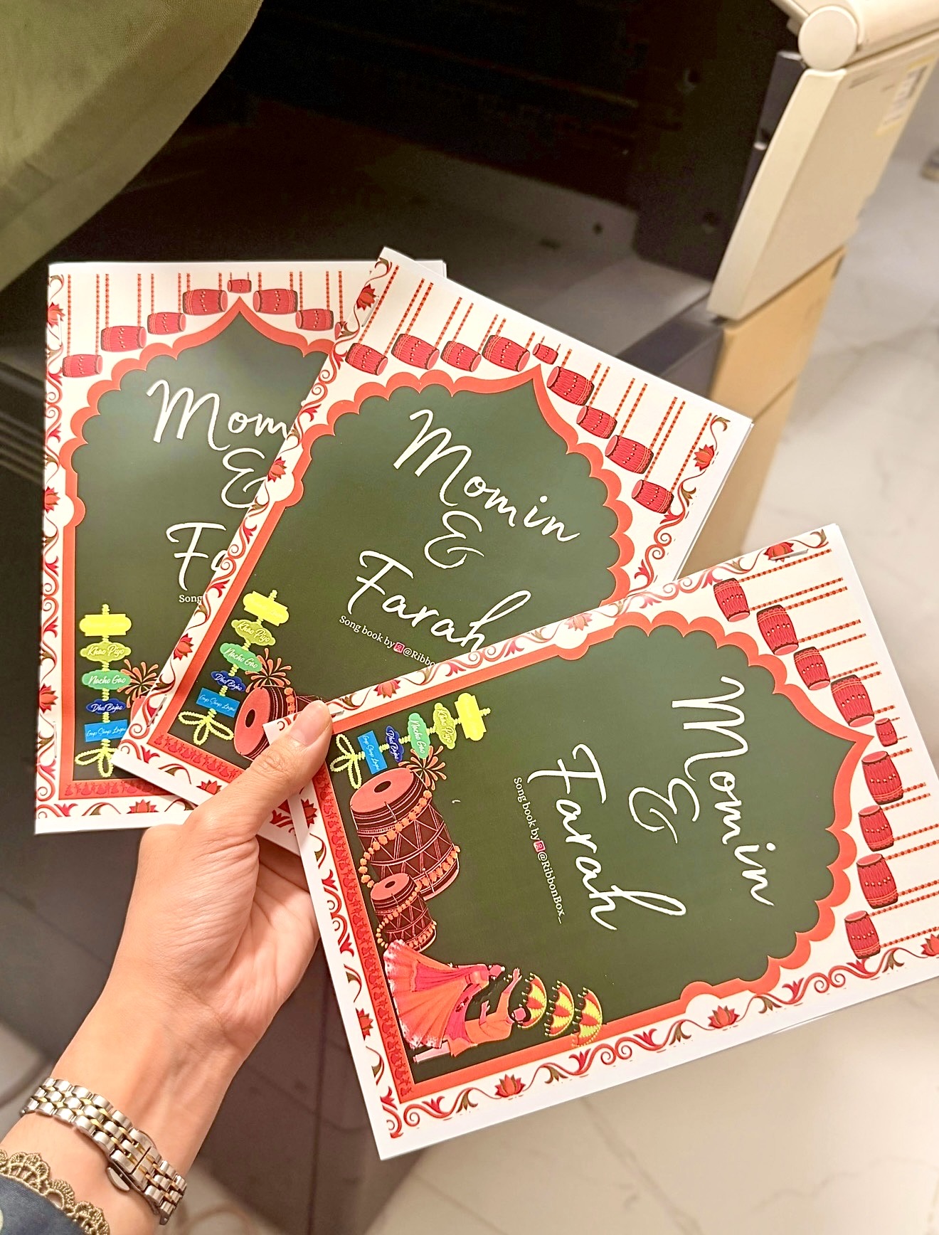 Personalized Wedding Song Book | Custom Wedding Song Booklet view 2
